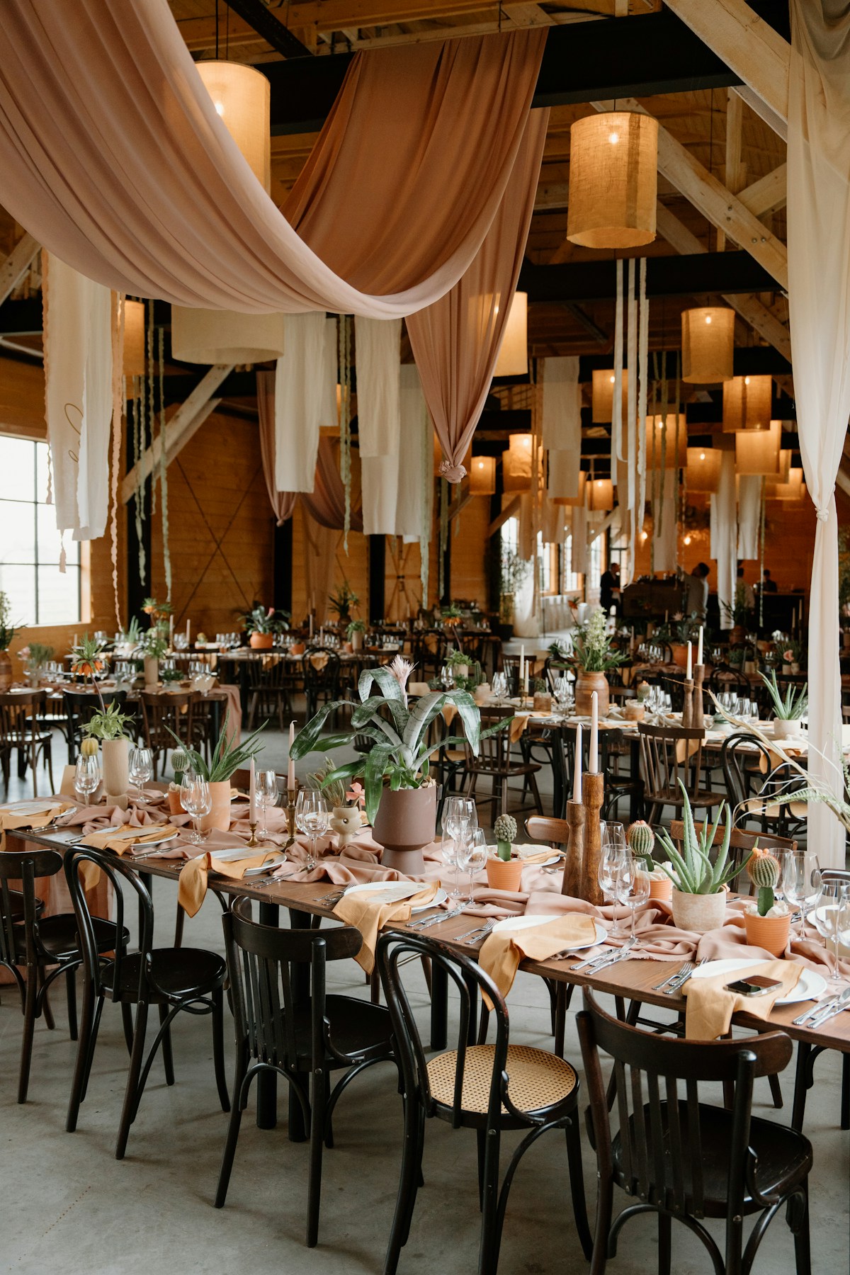 Elegant table setting for an engagement or anniversary celebration